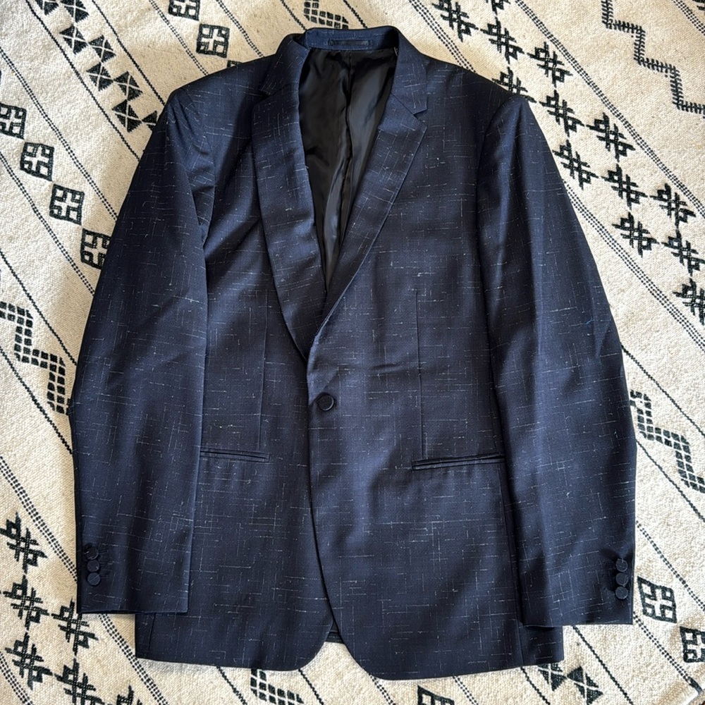 Theory Men's Sport Coat Blazer One Button Navy